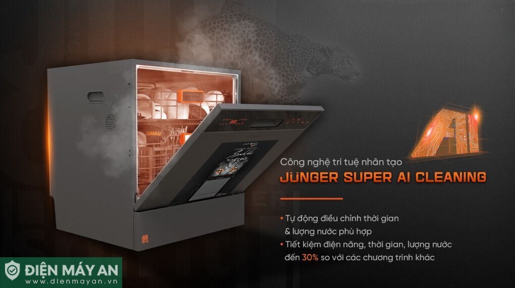 Máy rửa bát độc lập Junger Leopard DWJ-103

